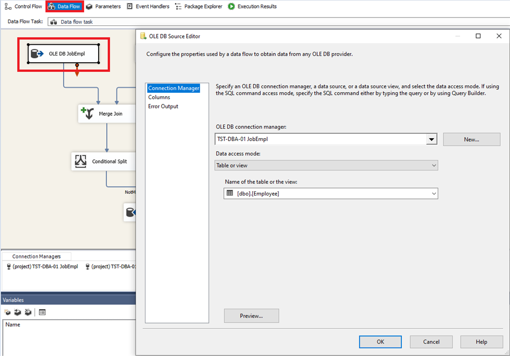 Creating a data source